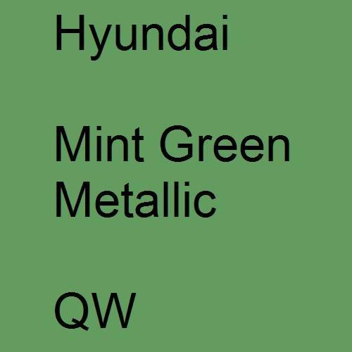 Hyundai, Mint Green Metallic, QW.